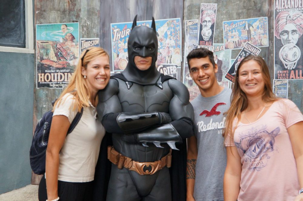 No Movie World com o Batman