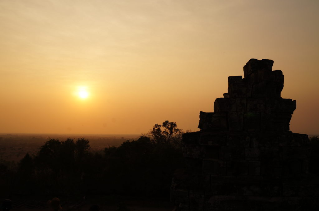 Entardecer em Angkor Wat