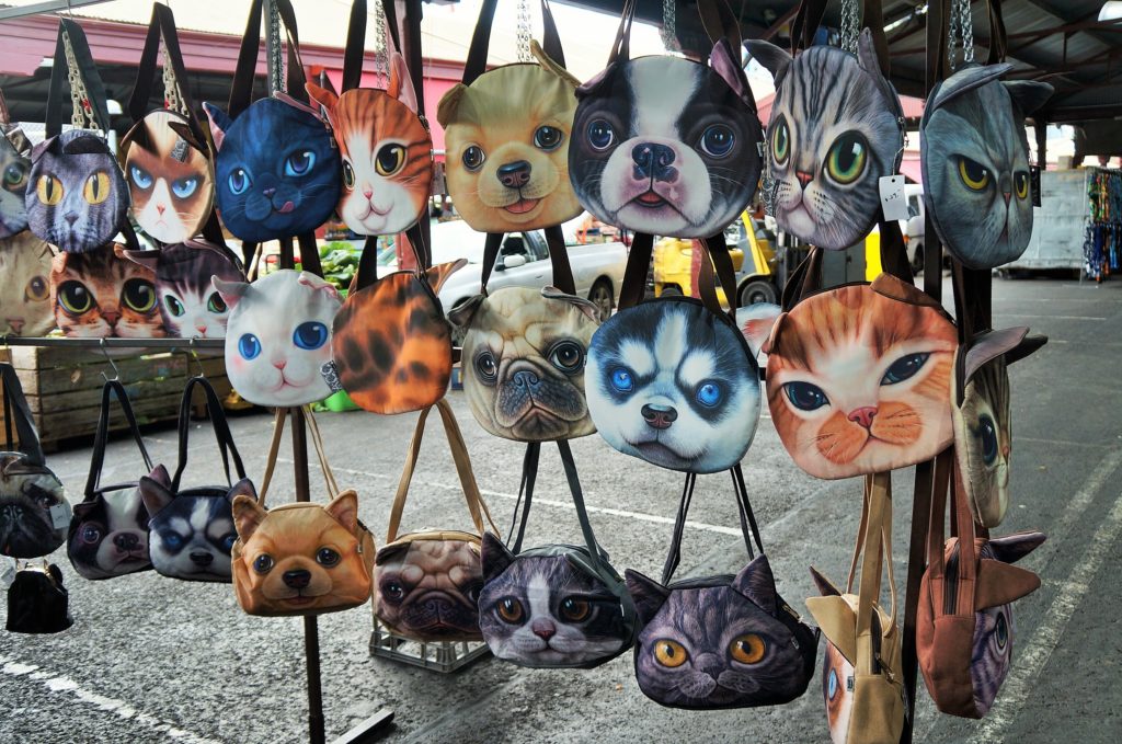 Queen Victoria Market e suas bolsas de gatos