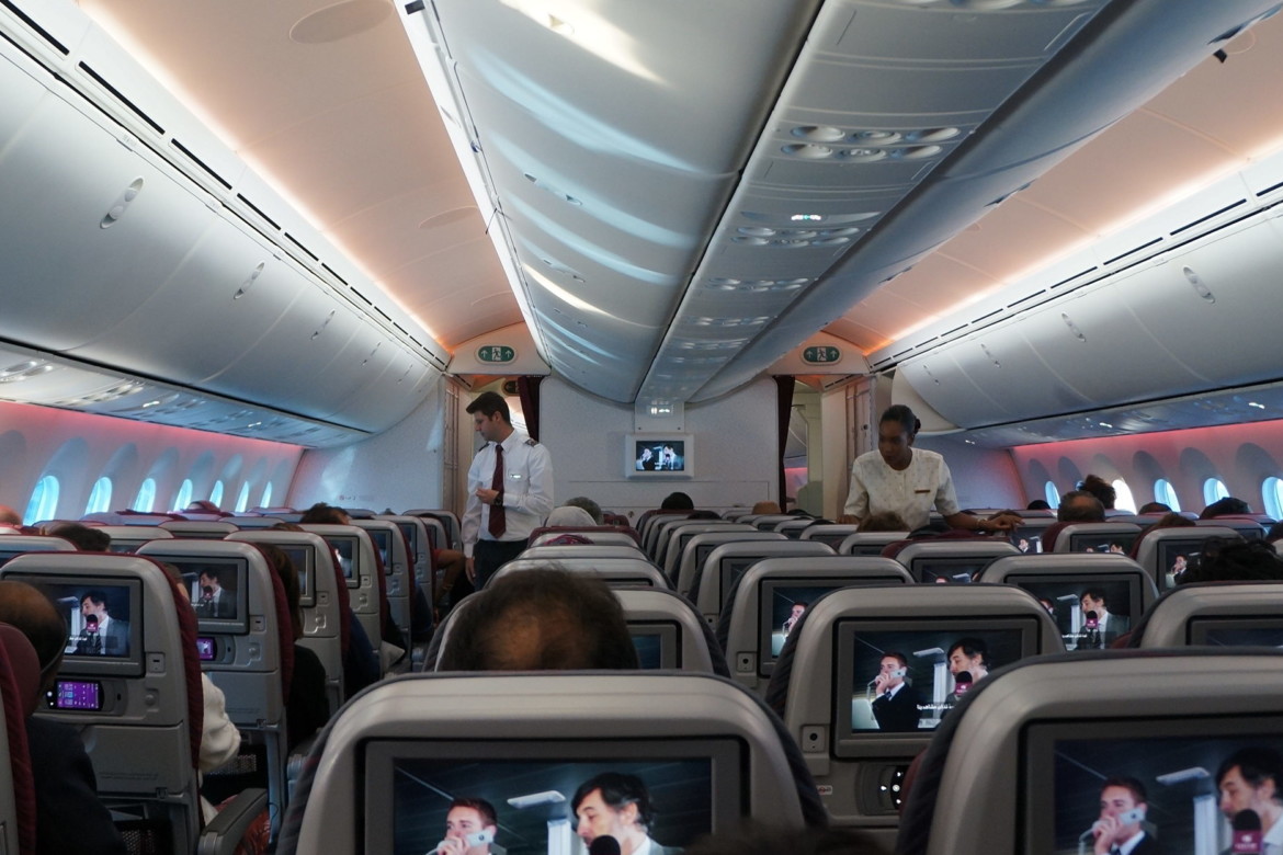 Voando com Qatar Airways