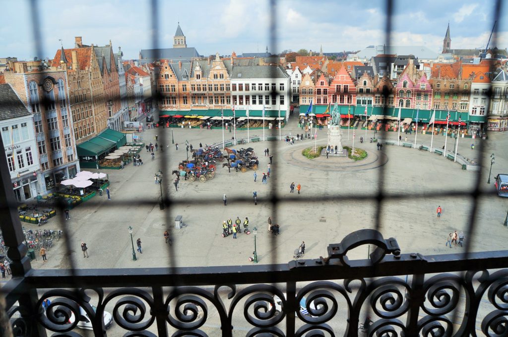 coisas imperdíveis para fazer em Bruges - vista da torre