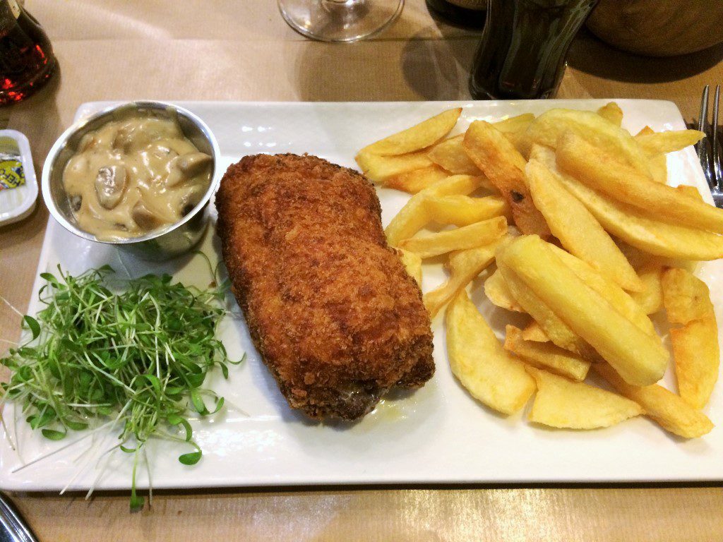 Onde comer em Bruxelas - cordon bleu