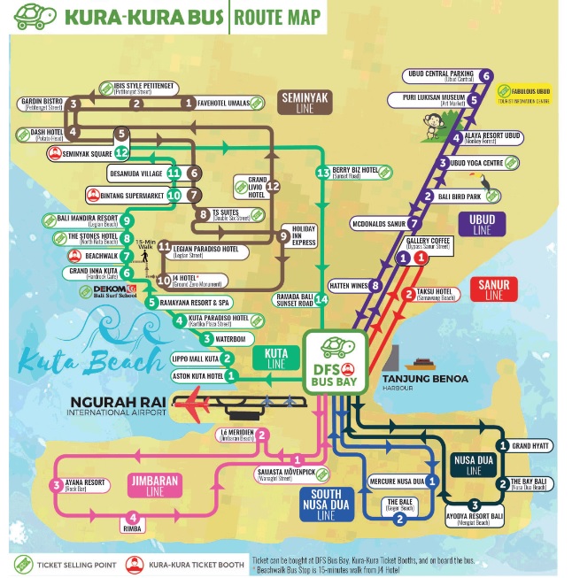 Como se locomover em Bali - Ônibus Turístico