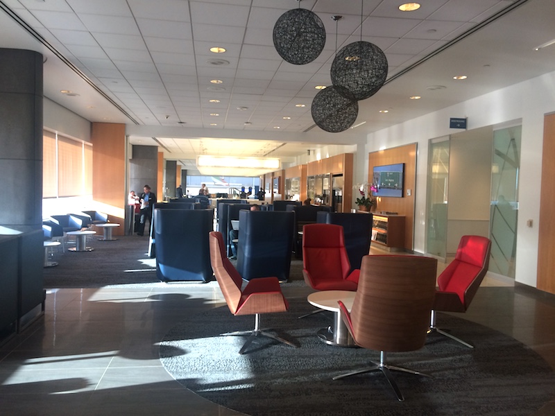 Delta Sky Club em Los Angeles - sala vip