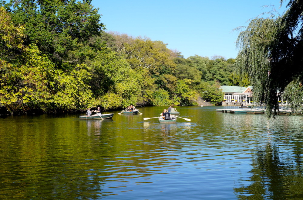 Central Park em Nova York - barcos