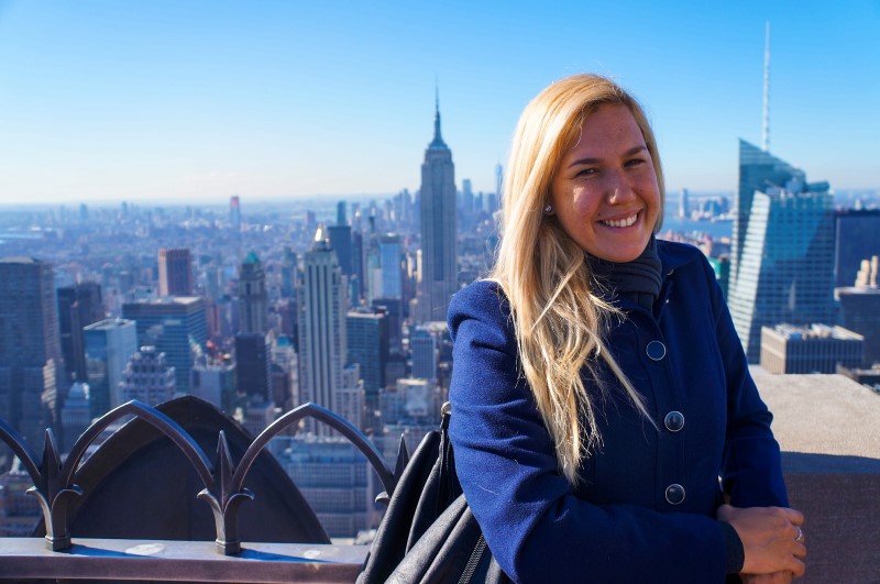 Giulia Sampogna no Top of the Rock em Nova York | Like Wanderlust