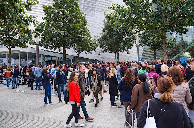 O que fazer em Nova York - fila para entrar no memorial