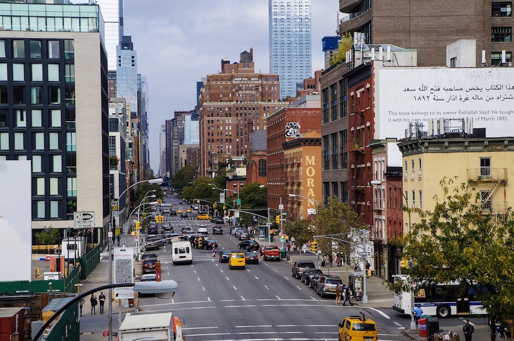 Ruas de Nova York vista do High Line