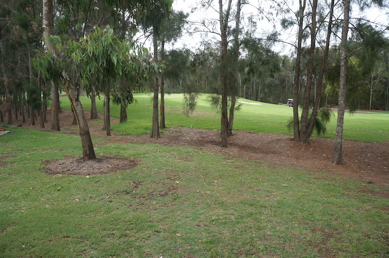 Campo de golfe de frente para nossa vila no Crowne Plaza Hunter Valley