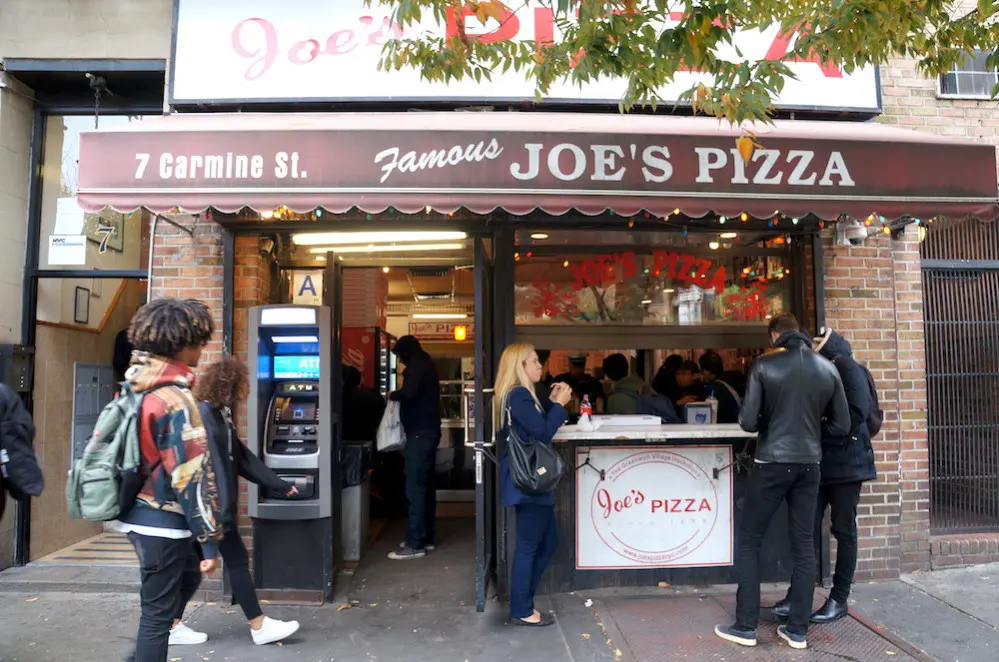 Joe's Pizza em Manhattan, Nova Iorque, Estados Unidos da América