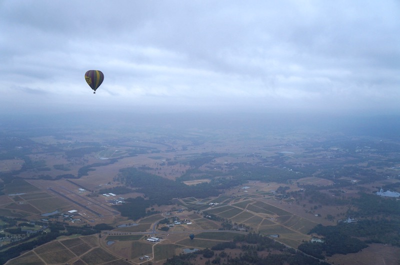 Voando por Hunter Valley