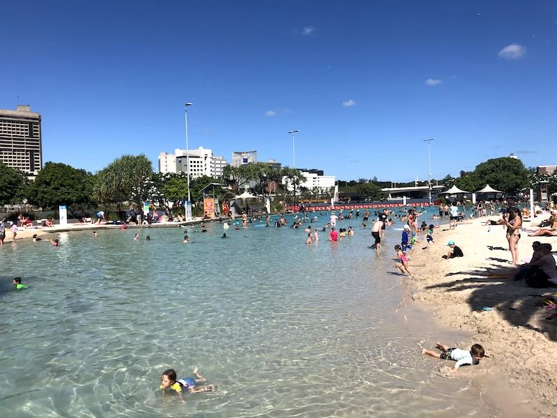 Praia artificial Brisbane
