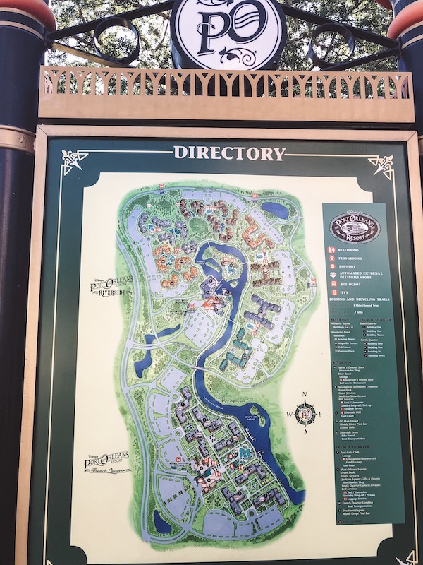 Mapa do hotel Disney’s Port Orleans Resort - Riverside