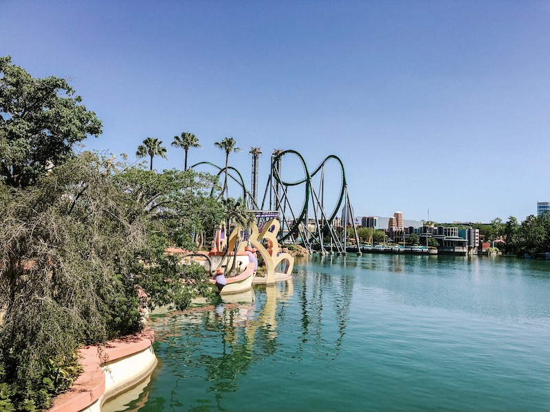 Montanha russa do Hulk no Universal Studios em Orlando