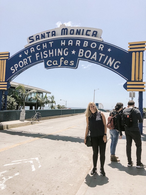 Giulia Sampogna em Santa Monica | melhores destinos de 2019