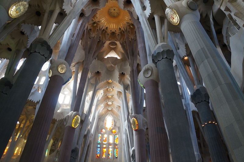 Interior da Sagrada Família