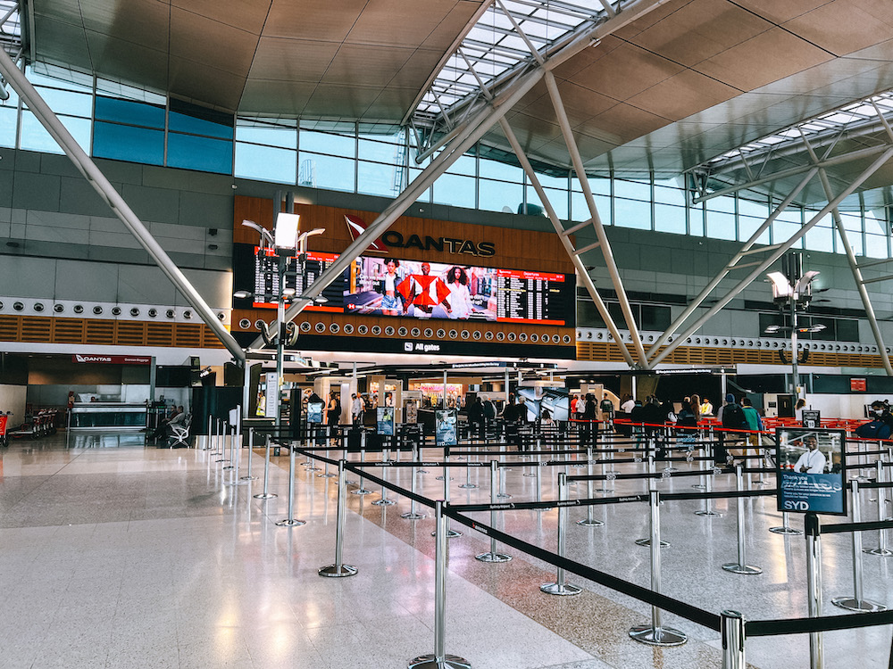 Terminal exclusivo da Qantas